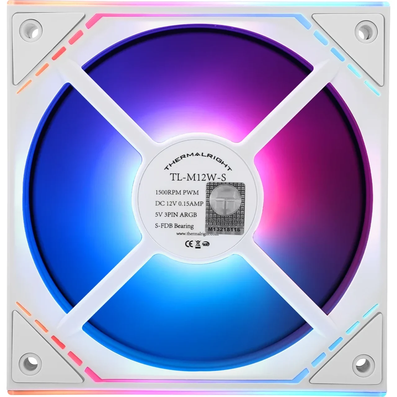 THERMALRIGHT TL M12W-S ARGB CASE FAN WHITE 3 THERMALRIGHT TL M12W-S ARGB CASE FAN WHITE thumbnail 3