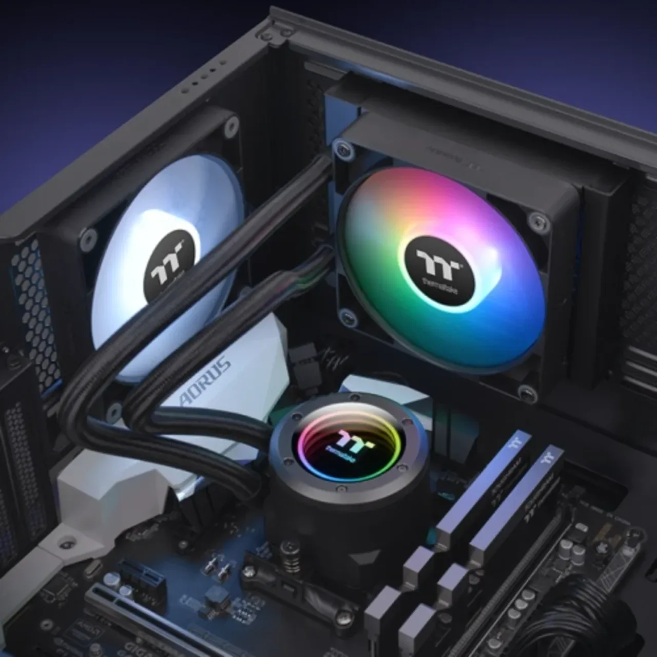 Thermaltake TH120 ARGB Sync AIO Liquid Cooler - Black thumbnail 4