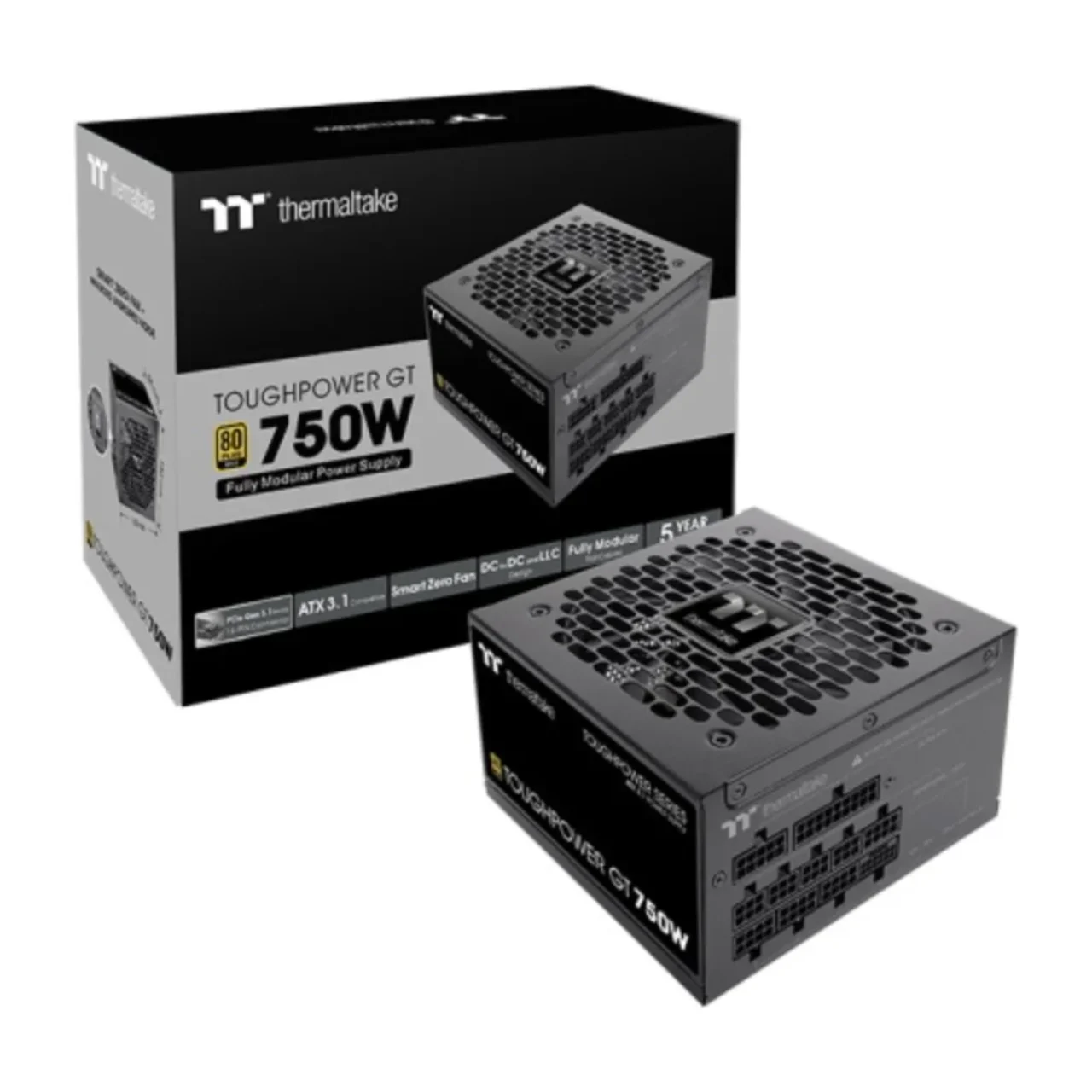 Thermaltake ToughPower GT 750W ATX 3.1 Standard Power Supply - 80 Plus Gold Efficiency, Fully Modular 4 Thermaltake ToughPower GT 750W ATX 3.1 Standard Power Supply - 80 Plus Gold Efficiency, Fully Modular thumbnail 4