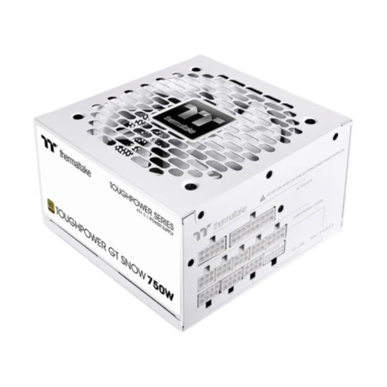 Thermaltake Toughpower GT Snow Power Supply, 750W, 80 PLUS Gold, Fully Modular, ATX 3.1, PCIe Gen 5.1, White 6 Thermaltake Toughpower GT Snow Power Supply, 750W, 80 PLUS Gold, Fully Modular, ATX 3.1, PCIe Gen 5.1, White thumbnail 6
