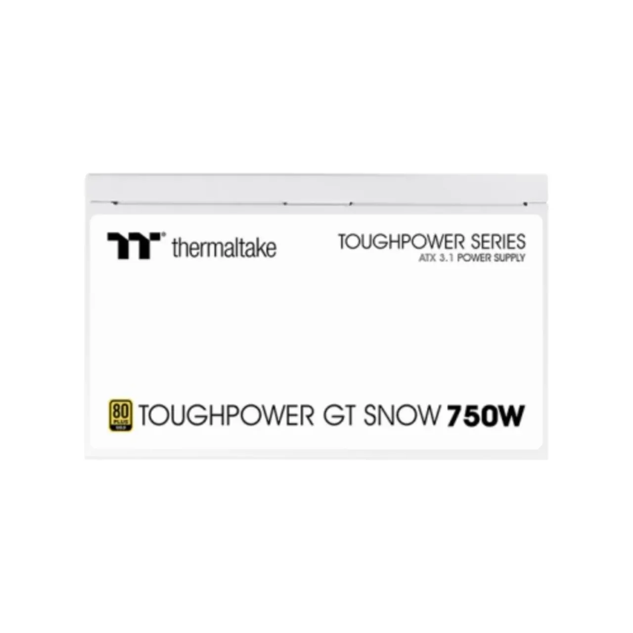 Thermaltake Toughpower GT Snow Power Supply, 750W, 80 PLUS Gold, Fully Modular, ATX 3.1, PCIe Gen 5.1, White 5 Thermaltake Toughpower GT Snow Power Supply, 750W, 80 PLUS Gold, Fully Modular, ATX 3.1, PCIe Gen 5.1, White thumbnail 5