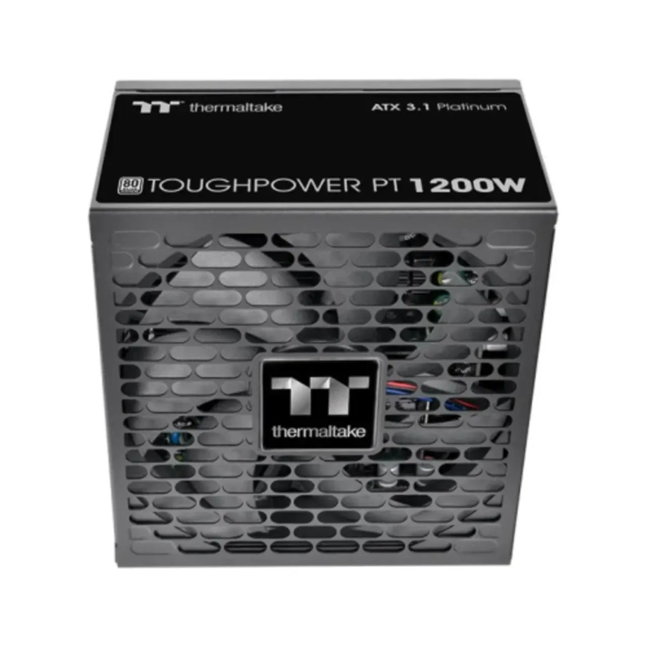 Thermaltake Toughpower PT 1200W 1200W | Fully Modular | Non Light | Full Range | Analog | 80 Plus Platinum | EU Plug | 100% JP CAP | Etched Cables | ATX 3.1 - Main Image Thermaltake Toughpower PT 1200W 1200W | Fully Modular | Non Light | Full Range | Analog | 80 Plus Platinum | EU Plug | 100% JP CAP | Etched Cables | ATX 3.1 - Main Image