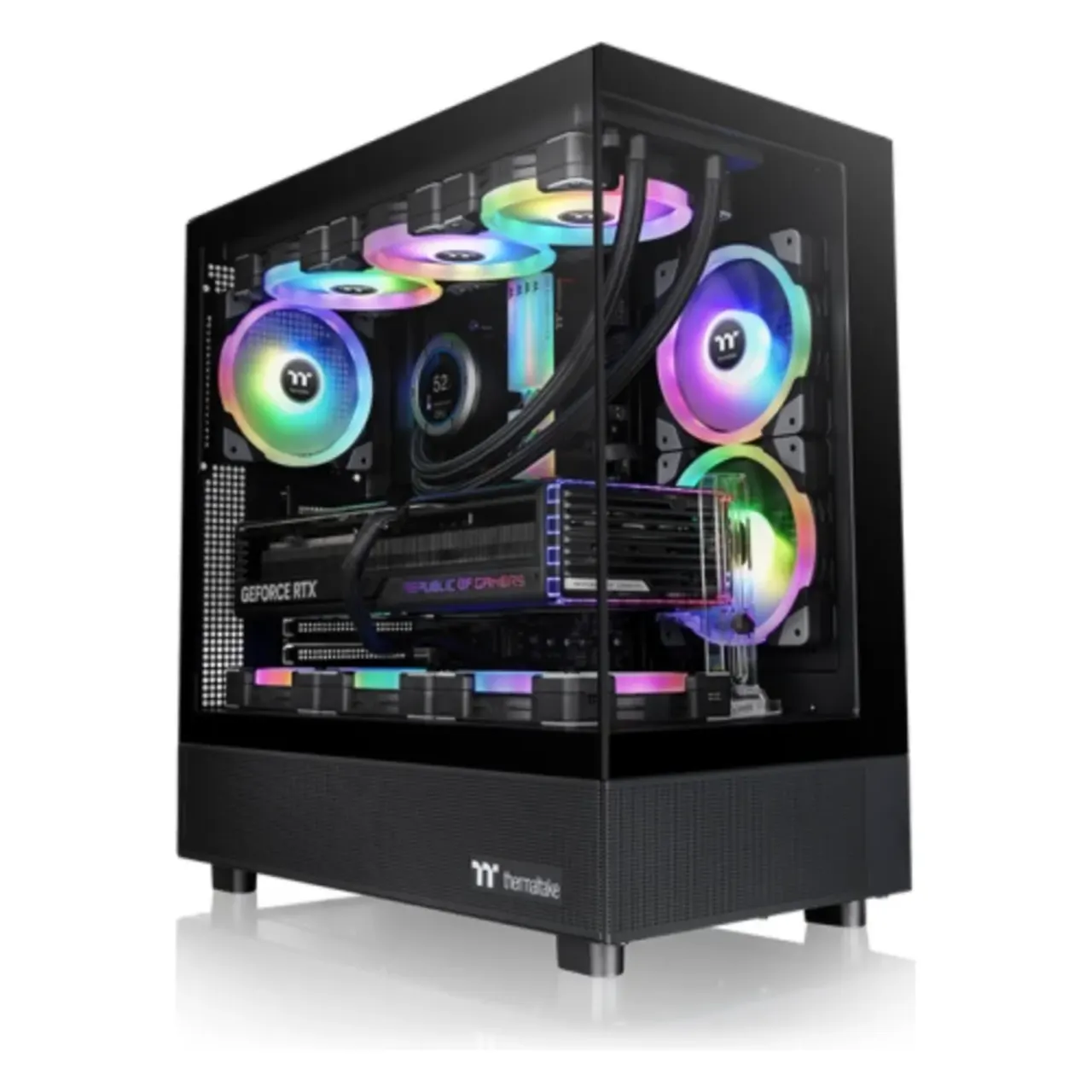 Thermaltake View 270 TG ARGB V2 Black | Win | SPCC | Tempered Glass*2 | 120mm ARGB Lite Reverse Fan*2 + 120mm ARGB Lite Fan*1 6 Thermaltake View 270 TG ARGB V2 Black | Win | SPCC | Tempered Glass*2 | 120mm ARGB Lite Reverse Fan*2 + 120mm ARGB Lite Fan*1 thumbnail 6