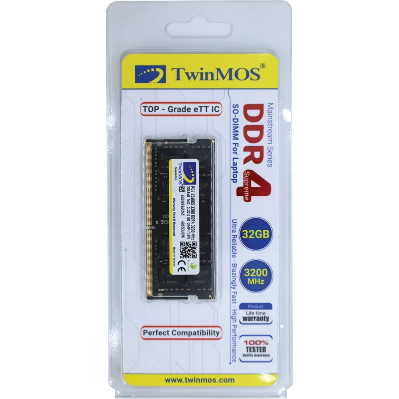Twinmos 4GB DDR4 3200MHz Laptop - Main Image