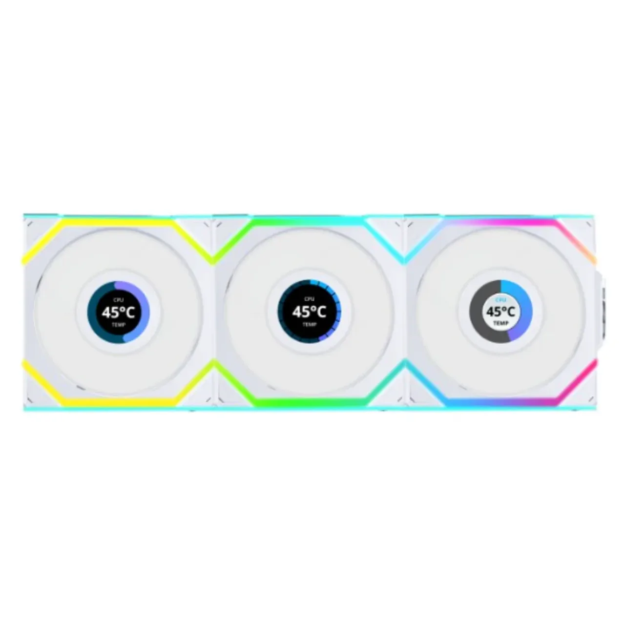 UNI Fan SL-120 LCD  Reverse Wireless White thumbnail 4