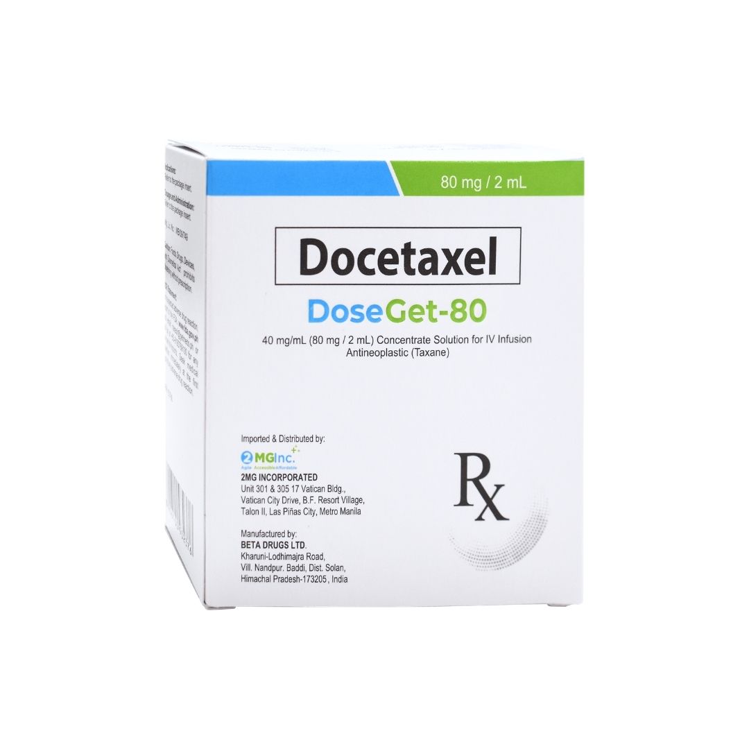Docetaxel (as trihydrate) 80