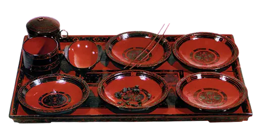 Jun Xing Shi Lacquer Dining Set