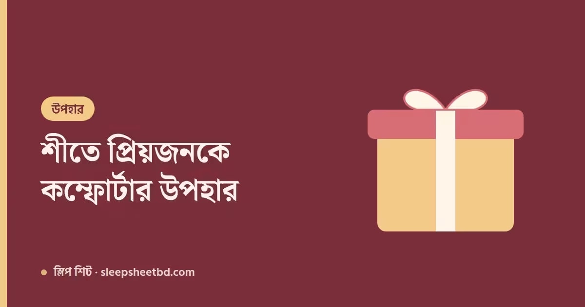 শীতে প্রিয়জনকে উপহার — কেন কম্ফোর্টার সেট সেরা পছন্দ