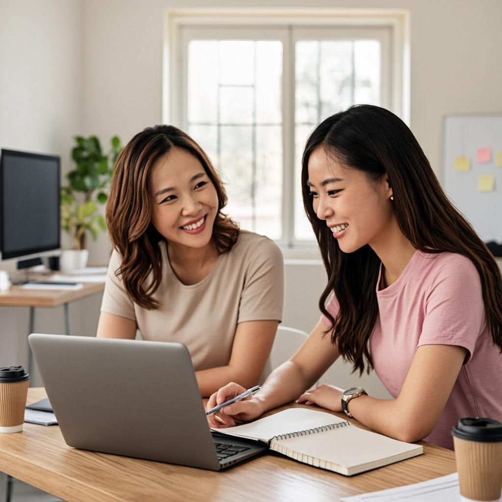 Collaborating over a laptop