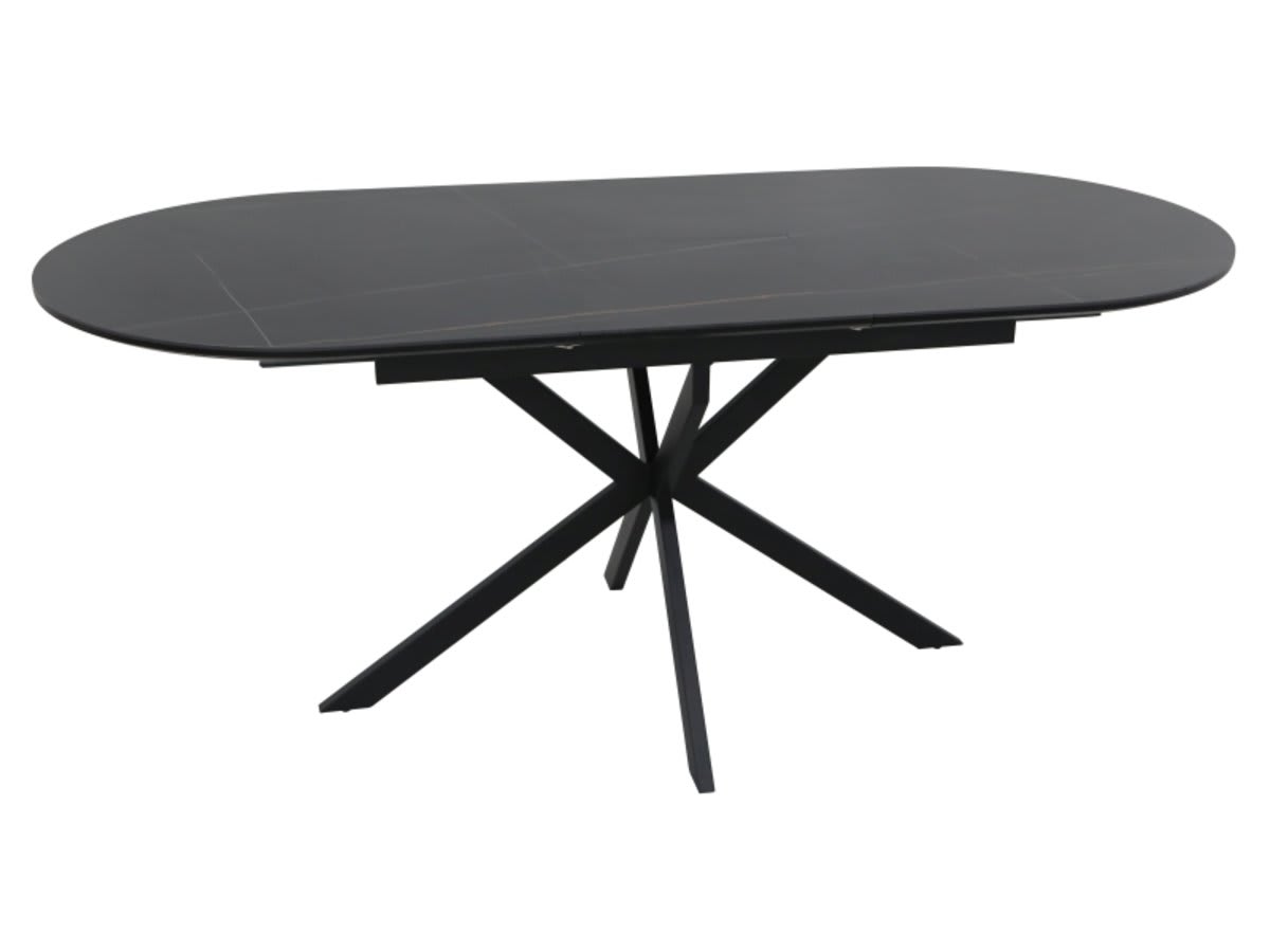 Стол GASTON CERAMIC 140(180)*80 черный