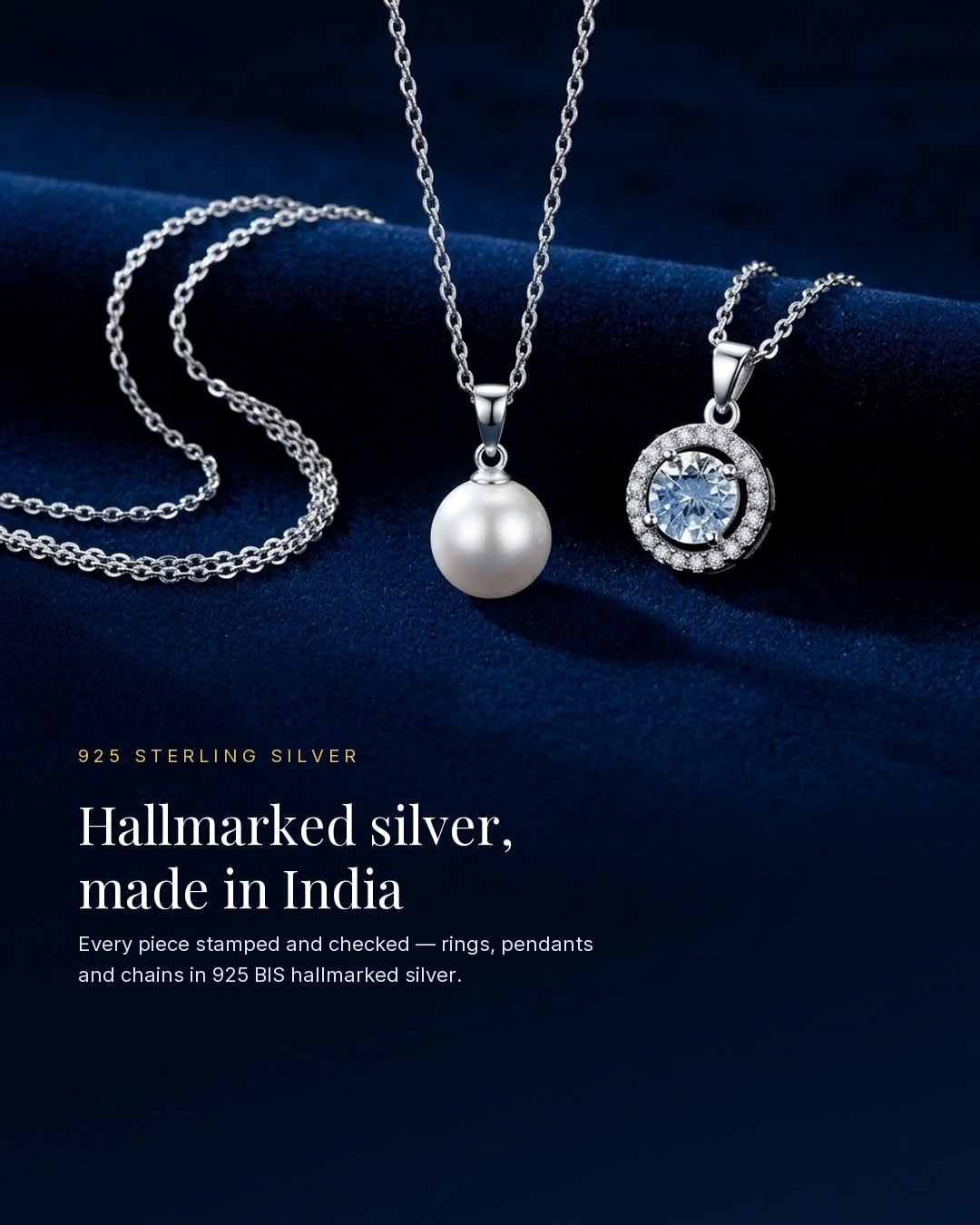 925 BIS Hallmark sterling silver jewellery