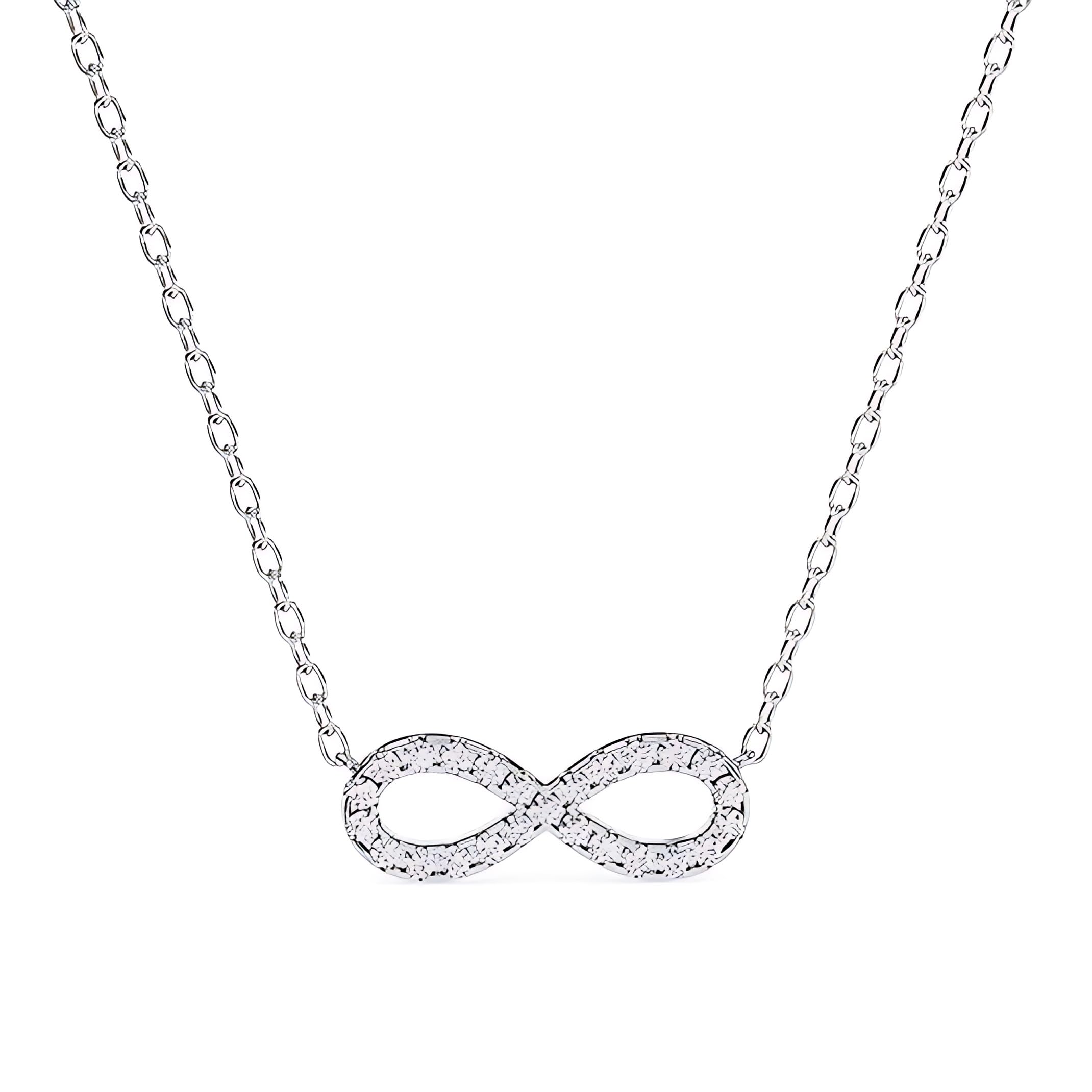 Pave Infinity Necklace