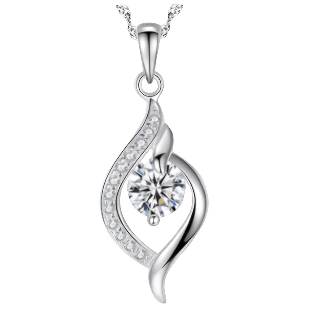 Falling Dew Drop Pendant Necklace