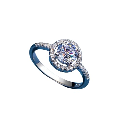 Round Zircon Adjustable Ring