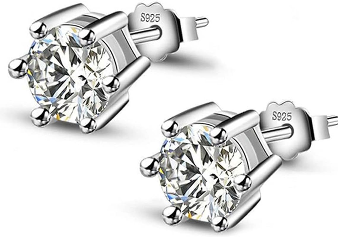 Swiss Zirconia Stud Earrings