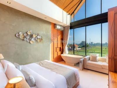 Dua Villa Modern dengan 180° Rice Field View di Ubud - Thumbnail 7