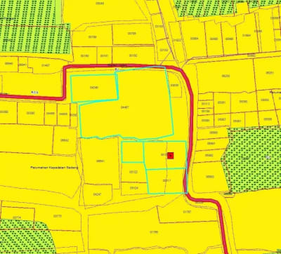 Tanah 650m2 View Sawah Lingkungan Villa Mewah Kemenuh Ubud - Thumbnail 6