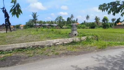 Tanah 650m2 View Sawah Lingkungan Villa Mewah Kemenuh Ubud - Thumbnail 3