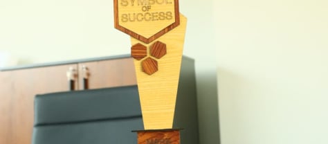 Symbol of Success Wooden Trophy Award