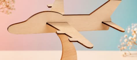 Wooden Craft Airplane Unfinished DIY Kit