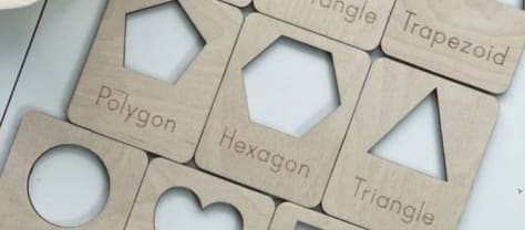 Wooden Shapes Learning Puzzle Board Set