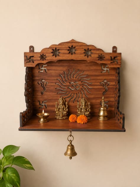 Traditional Wooden Home Temple