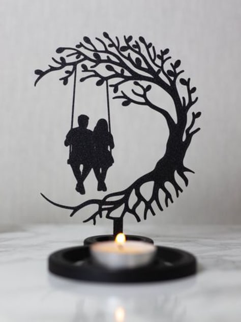 Romantic Couple Candle Holder