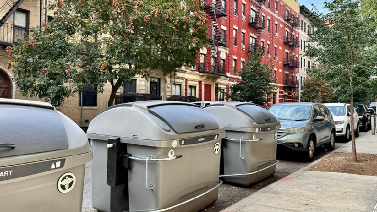 NYC Replaces Street Parking With New Trash Bins NYC Replaces Street Parking With New Trash Bins - nyc trash bins