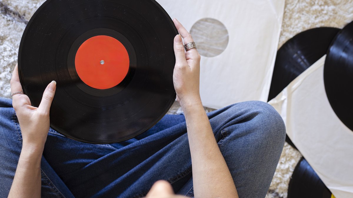Woman Recycles Thrift Vinyl Into Elegant Countertop Storage Woman Recycles Thrift Vinyl Into Elegant Countertop Storage - recycle vinyl records