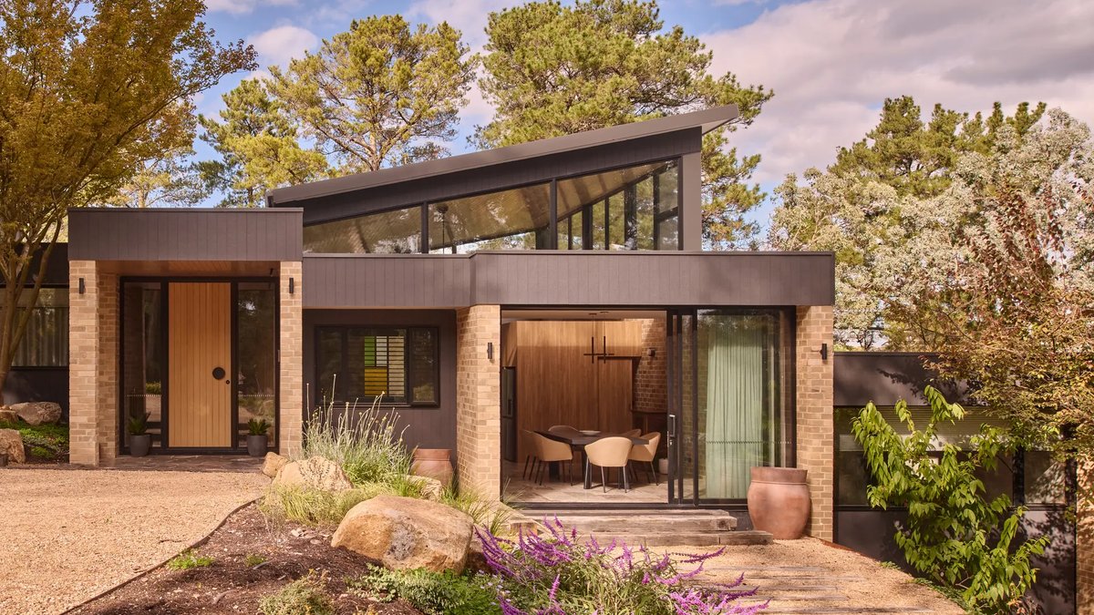 Retro Revival Renews Classic Brick Home - brick home