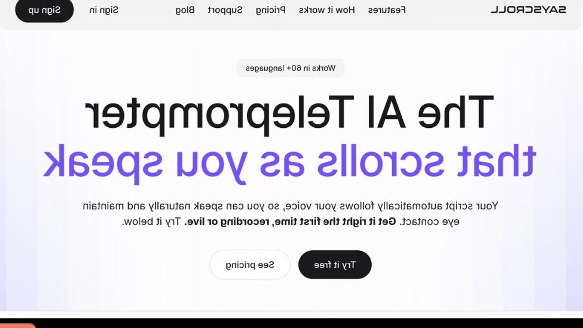 AI Teleprompter Sayscroll Aims to Boost Speakers - ai teleprompter