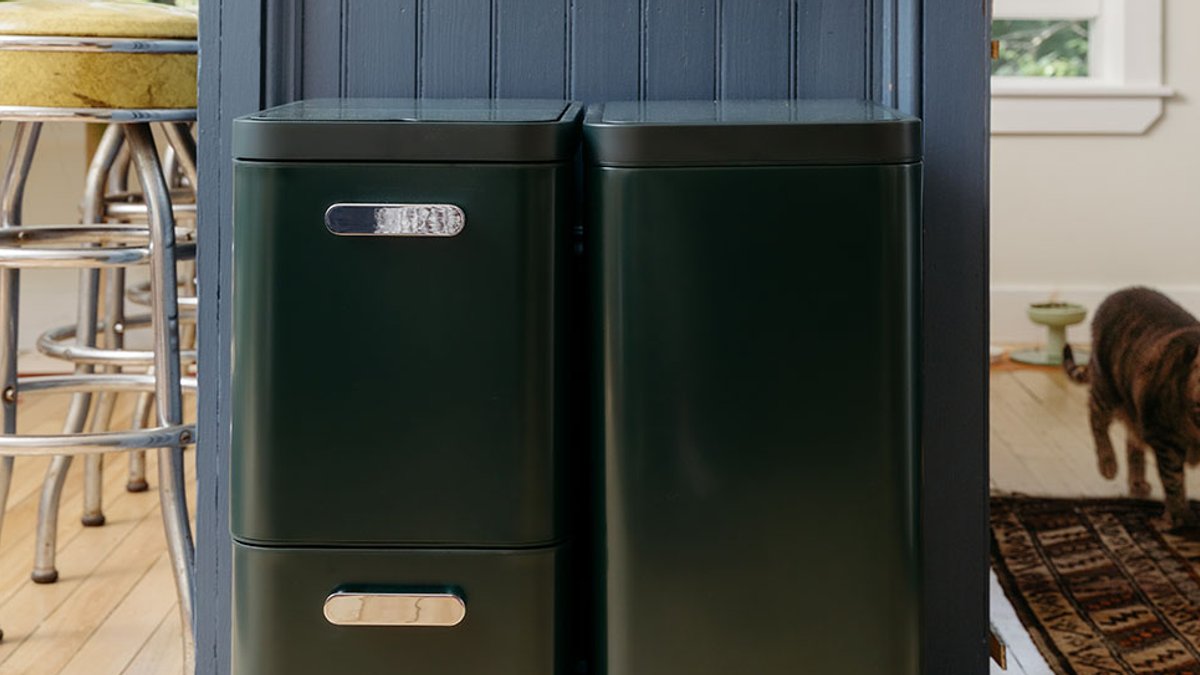 New Smart Bin Ends Kitchen Recycling Pile - smart kitchen bin