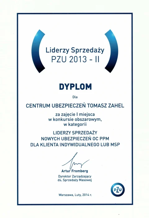 Lider sprzedaży PZU