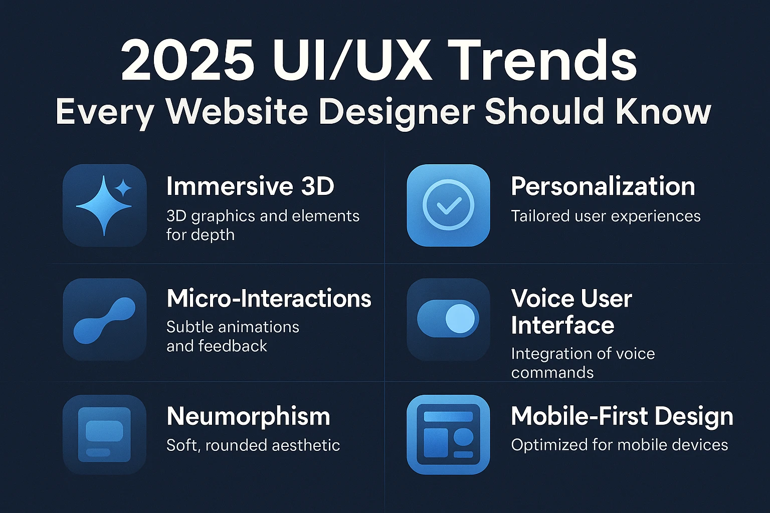 Top 2025 UI UX Trends for Website Designers