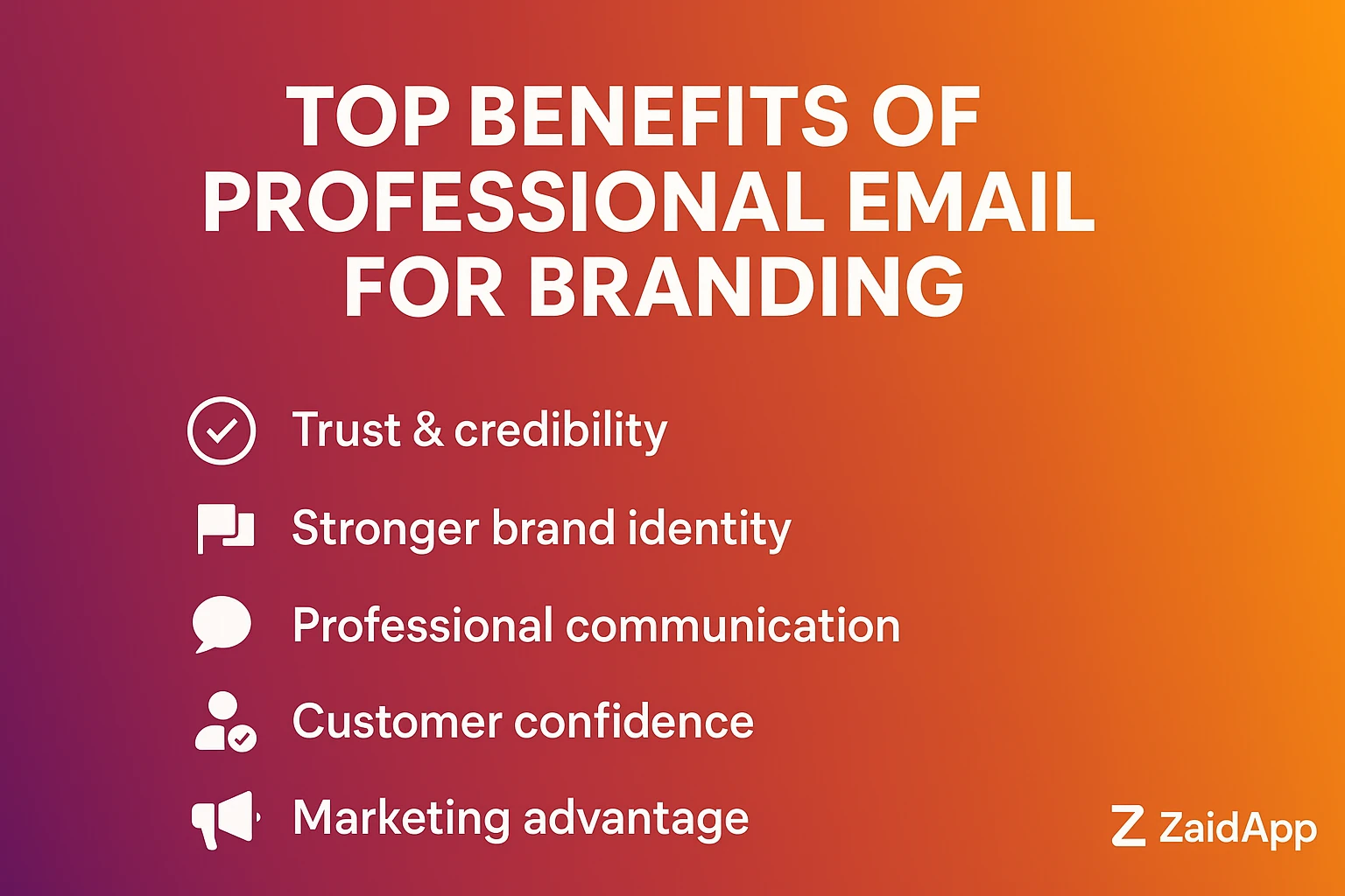 Top Benefits of Professional Email for Business Branding