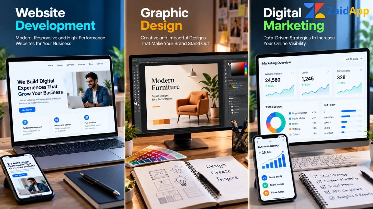 Web development, graphic design and digital marketing student portfolio examples Web development, graphic design and digital marketing student portfolio examples