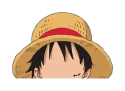Sticker Luffy Head Hat STK-128