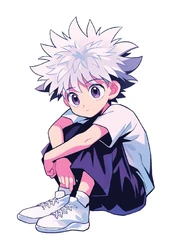 ستيكر Aesthetic Killua Zoldyck Sitting Sticker STK-2