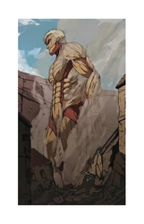 ستيكر AOT Armored Titan Buildings Art STK-262