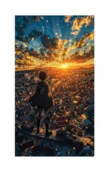 ستيكر AOT Eren City Art STK-265