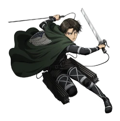 ستيكر AOT Levi Swords STK-14