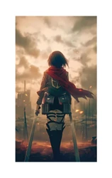 ستيكر AOT Mikasa Art STK-267