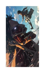ستيكر AOT Titan Closeup Art STK-270
