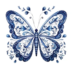 ستيكر Blue Tunisian Butterfly STK-340