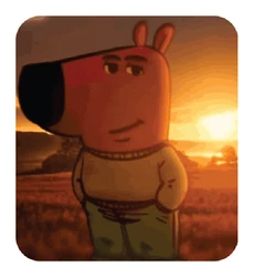 ستيكر Chill Guy Sunset STK-49