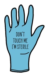 Sticker Dont Touch Im Sterile STK-303