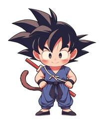 Sticker Dragon Ball Goku Kid Chibi STK-55