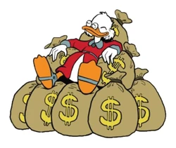Duck On Money sticker STK-549