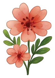 ستيكر Flowers STK-2366