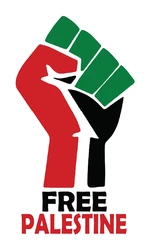 ستيكر Free Palestine Hand STK-239